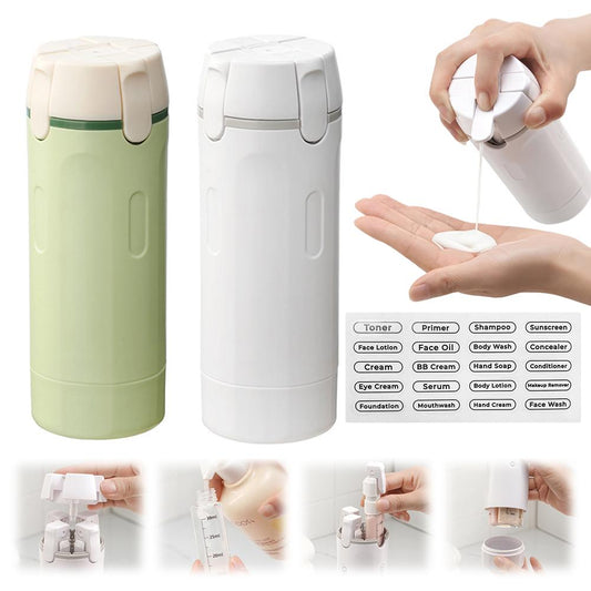 4-in-1 Portable Travel Dispenser Bottles – Leak-Proof, Refillable